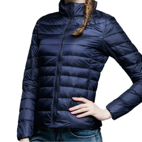 Uniqlo Jackets & Blazers - UNIQLO Ultra Light Down Puffer Navy Blue Jacket
